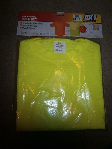 OK-1 HIGH VISIBILITY OPEN MESH T SHIRT LIME GREEN LARGE OK5056001