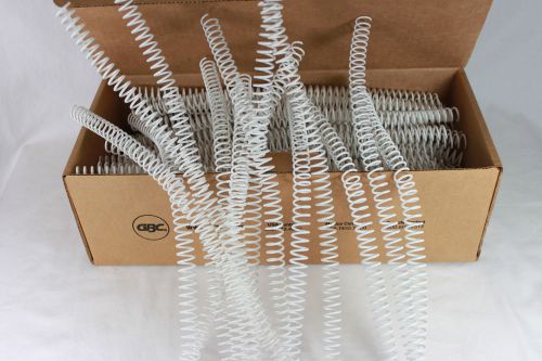 Box of 100 GBC 11mm Coils for Spiral Binding WHITE 11mm GBC Color Coil
