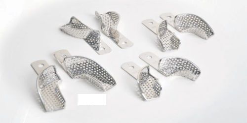 DENTAL IMPRESSION TRAYS PERFORATED PARTIAL Equipment Set Of 11Pc.