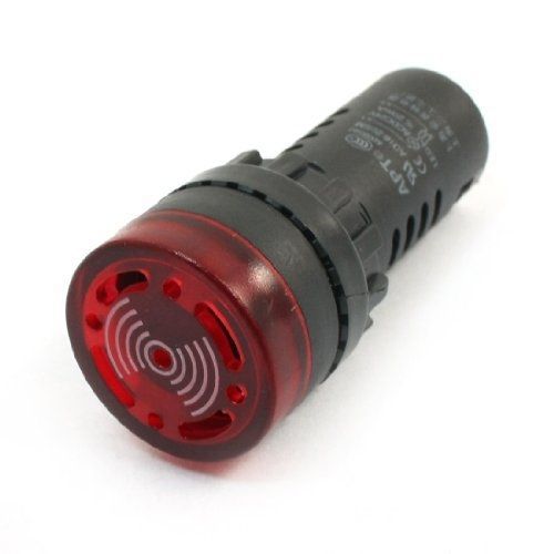 Uxcell acdc24v buzzer alarm led accident signal indicator light ad16-22sm red for sale