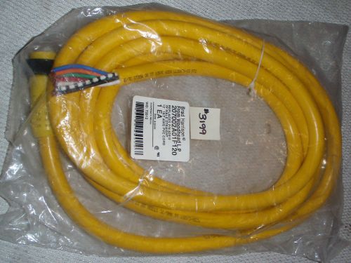 New male 7 pin 12 foot 600 volt cable woodhead 207002a01f120 brad harrison for sale