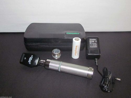 Welch allyn 3.5v coaxial ophthalmoscope with ni-cad in case # 11772-vc, hls ehs for sale