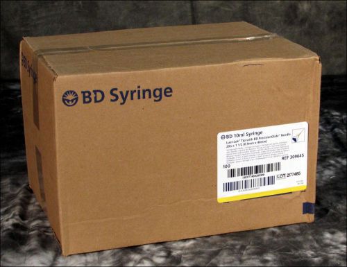 NEW BOX OF 100 BD 309645 SYRINGES 10ML LUER-LOK TIPS
