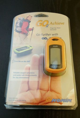 Nonin GO2 Achieve Fingertip Pulse Oximeter Orange **FREE SHIPPING**