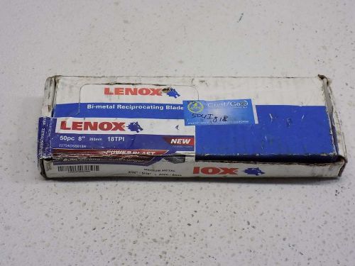 Lot of 50 Lenox OSB818R 8in. Reciprocating Saw Blades