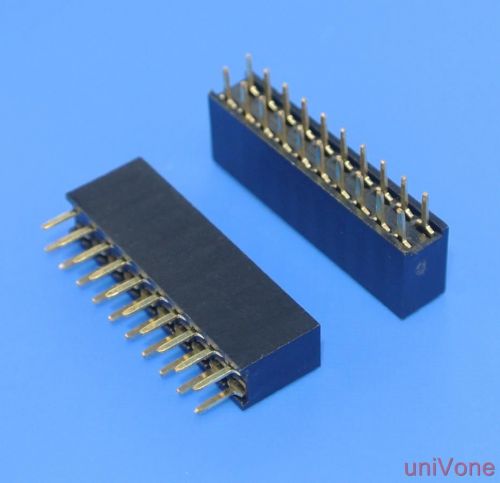 100pcs 2.54mm(.100&#034;) Female pin header,20pin 2x10pin,dual row pcb receptacle