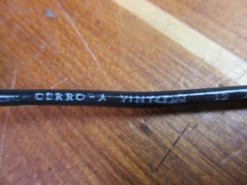 Cerro Wire 112-1651J Building Wire 12 AWG 600V THHN Black Sold by the Foot