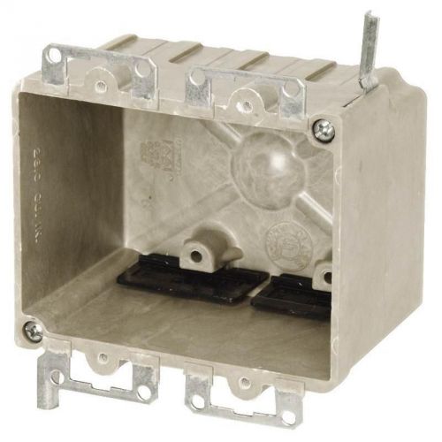 Old work outlet box, 2 gang, 28 cu-in x 3-1/4&#034; l x 4-1/8&#034; w pvc switch boxes for sale