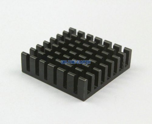 20 Pieces 28*28*8mm Aluminum Heatsink Radiator Chip Heat Sink Cooler / Black