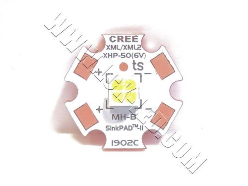 20W Cree XLamp XHP50 Cool White LED 2546lm@19W 6v J4 1A Sinkpad 20mm Copper