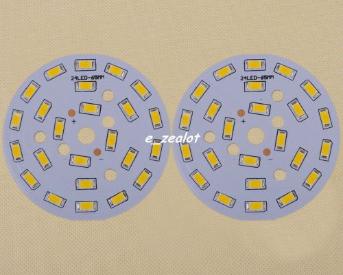 2pcs warm white 5730 12w led light emitting diode smd highlight lamp panel 65mm for sale