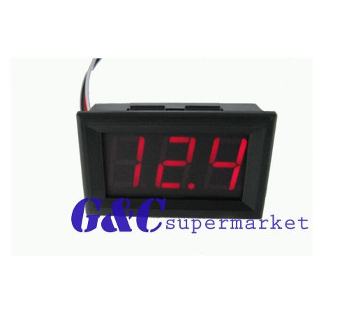 10pcs red led dc 5-120v digital voltmeter 36v/48v/60v/72v/84v/96v car batter m39 for sale