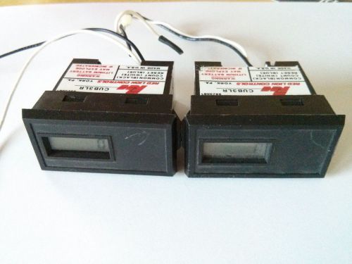 (2) Red Lion CUB3LR Electronic Counter w/ Remote Reset, Tested Batteries.