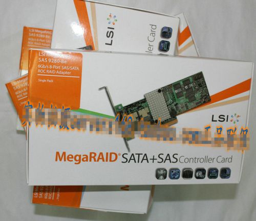 LSI MegaRAID SAS 9280-8E LSI00205 6GB array cards External SFF8088 Interface