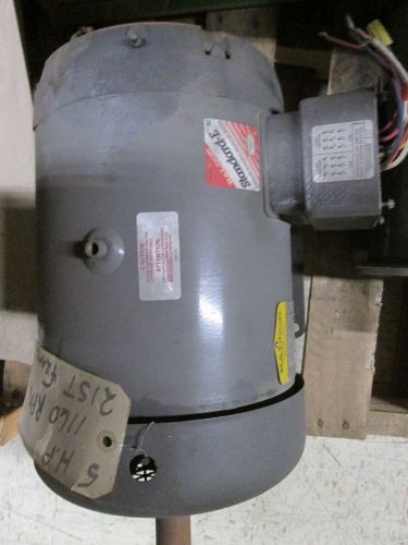 Baldor motor 5hp 230/460v 16.2/8.1a 1160rpm 60hz 3ph used for sale