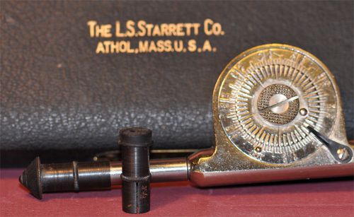 Old Starrett Speed Indicator In Original Leather Box...  SHIPS FREE !!