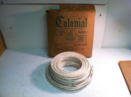 250&#039; Colonial Flex Type NM-B 12-3 G.W. Non-Metallic Sheathed Cable - New Surplus