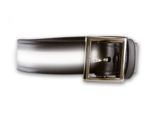 Perfect Fit Leather Belt with Reflective Strip for Visibilty  34,36,38 Size