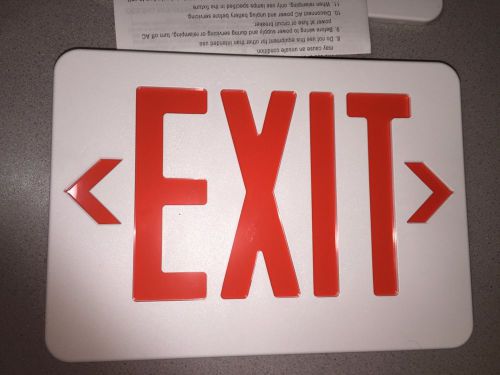 Tcp exit sign red light led standard ac only ul listed double sided universal for sale