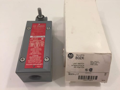 New allen bradley 802x-l17 explosion proof hazardous location limit switch nib for sale