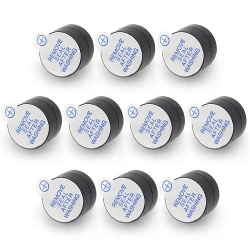 5v active buzzer magnetic long continous beep tone alarm ringer 12mm 10pcs hot for sale