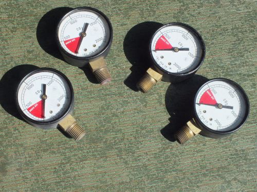 Vintage steampunk industrial co2 pressure gauges 4 of them for sale