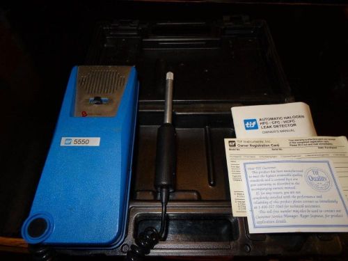 TIF 5550 AUTOMATIC HALOGEN LEAK DETECTOR USED WITH CASE GOOD CONDITION