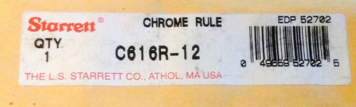 Starrett c616-r-12 chrome rule for sale