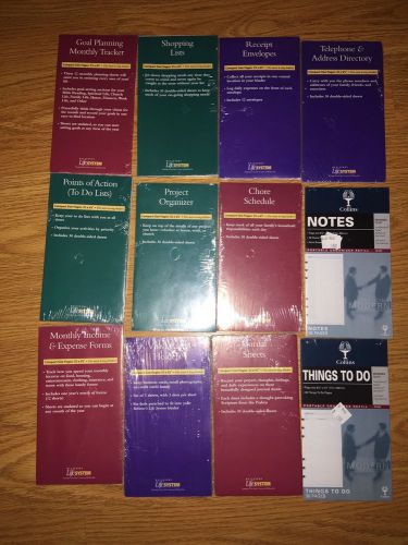 Planner Refill Life System pages lot of 12 new NIP