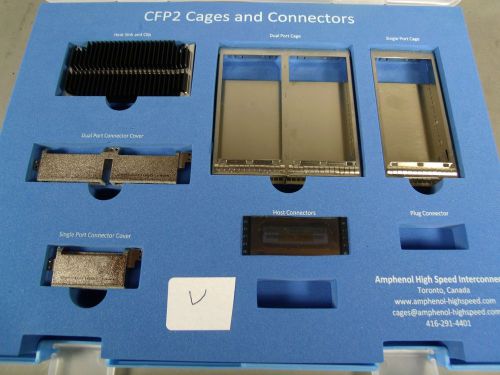 AMPHENOL COMMERCIAL PRODUCTS  CFP2 CAGES &amp; CONNECTORS SAMPLE CASE V 2014