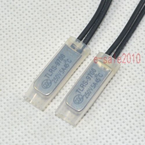 2x tlps9700 45°c nc thermostat temperature control switch bimetal 250v 5a n.c 52 for sale