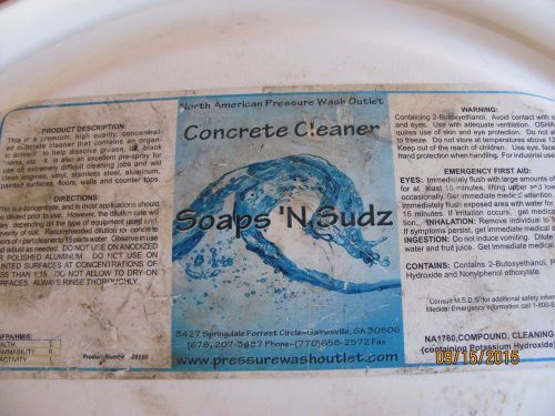 Pressure washing chemicals (concrete cleaner) for sale