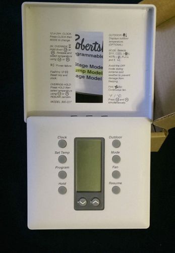 (NEW) Robert Shaw 300-227 NSFP 300-227 Heat Pump Thermostat Programmable 24VAC