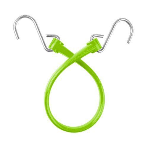 NEW The Perfect Bungee 13-Inch Strap with Stainless Steel S-Hooks  Safety Green