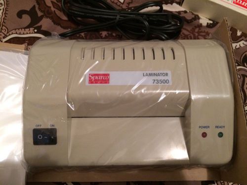 Sparco laminator machine and replacement pouches for sale