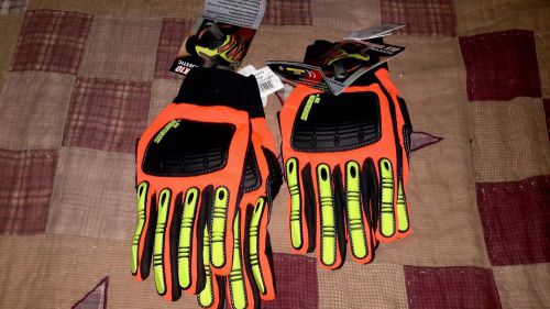 2 pair Knucklehead X10 Kevlar Lined Oil &amp; Gas Industry Work Gloves  Size M