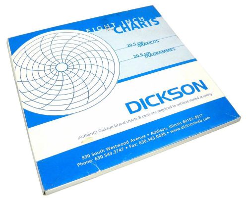 Brand new dickson eight inch charts 20.5 cm diagrams for sale