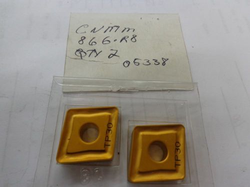 2 unknown brand carbide inserts cnmm 866.r8 tp30 stk2086 for sale