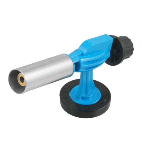High pressure nozzle trigger pump flame gas torch blue silver tone for sale