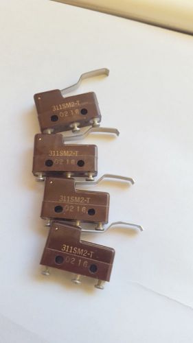 Lot of  4 Honeywell 311SM2-T SM Series Micro Switch