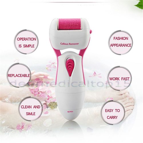 NEW Electric Foot Dead/Dry Skin Remover Grinding Cuticle Calluses Remover RED