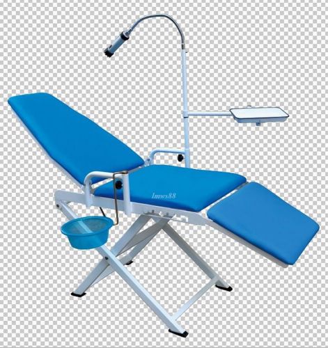 Dental Chair Unit Mobile Patient Chair With Operating Light Blue lmws
