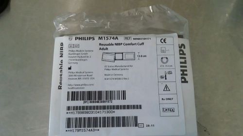 Philips new m1574a nibp reusable  adult comfort cuff new for sale