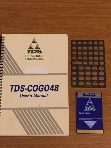 TDS COGO GX/SX Card for HP 48GX Calculator (Version 4.1)