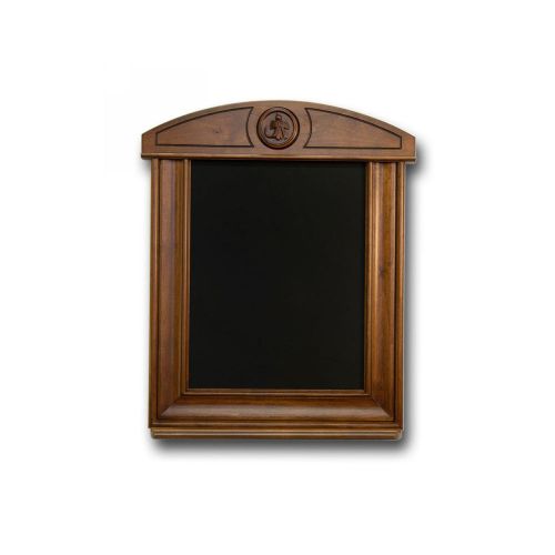 Chalkboard w/ Fly Fish Hand Carved Solid Alder Wood Dark Spice Finish with Tray