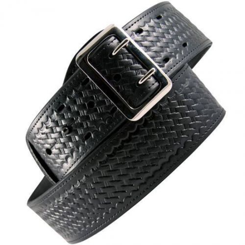 Boston leather 6501-3-34 black bw lined 2.25&#034; sam browne duty belt - 34&#034; for sale