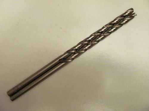 TWO (2) NEW TAPER LENGTH DRILLS  #2  .221&#034;  HSS  6.1&#034; OAL