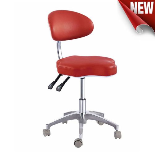 New Dental Medical Mobile Chair Doctor&#039;s Stools with Backrest PU Leather QY90B