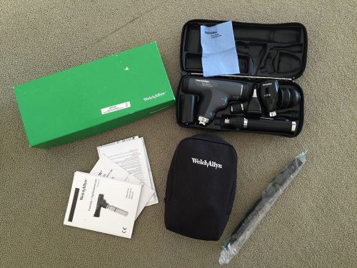 Welch Allyn PanOptic + Coaxial Ophthalmoscope, Otoscope + 2 Carrying Cases
