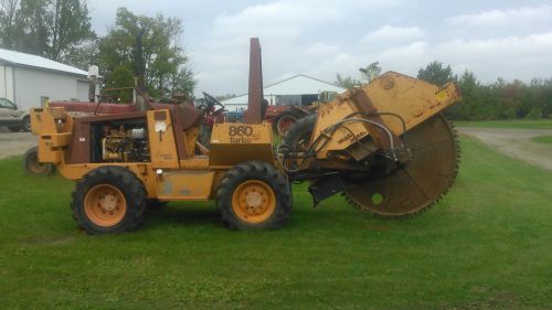 case 860 turbo rock saw frost ripper Cummings engine wheel trencher low hour tlb